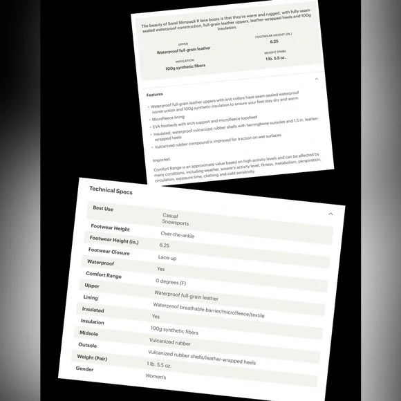 SOREL Slimpack Lace II Boots - Size 8 - Picture 16 of 16